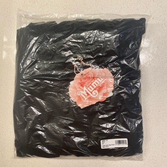 NWT Show Me Your Mumu Caitlin Ruffle Maxi Dress Black Chiffon Size XS - Picture 8 of 10